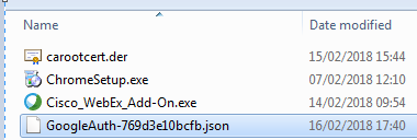 Download Credentials